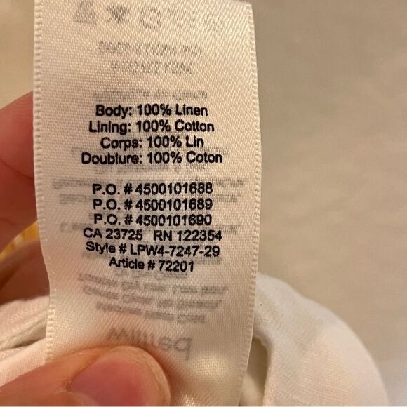 Aritzia Wilfred Lachlan Linen Button Front A-Line Mini Skirt in White size 0 - Picture 6 of 11